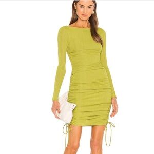 Camila Coelho Tiara Ruched Side Mini Dress